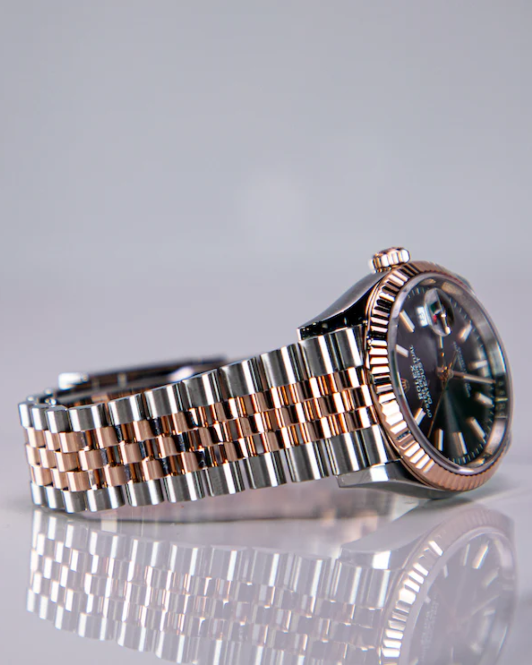 Datejust Dark Rhodium Dial Fluted Bezel 36mm