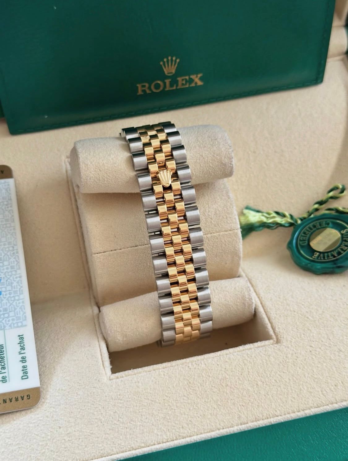Datejust Black Diamond Dial Gold & Steel