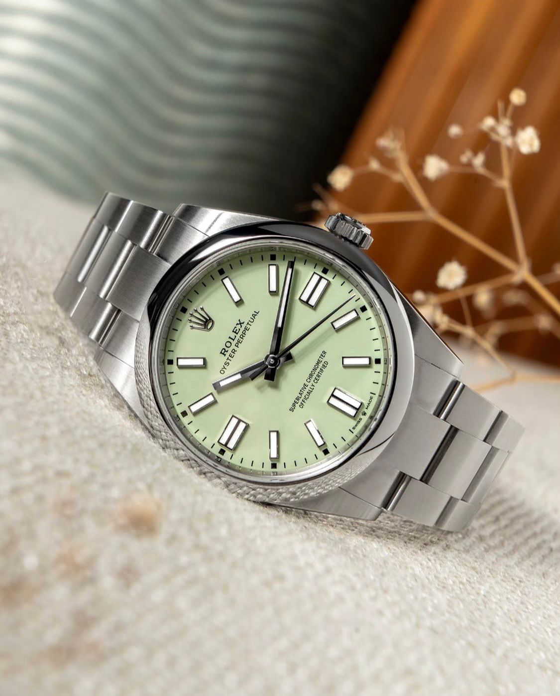 Oyster Perpetual Pistachio Green Dial 41mm