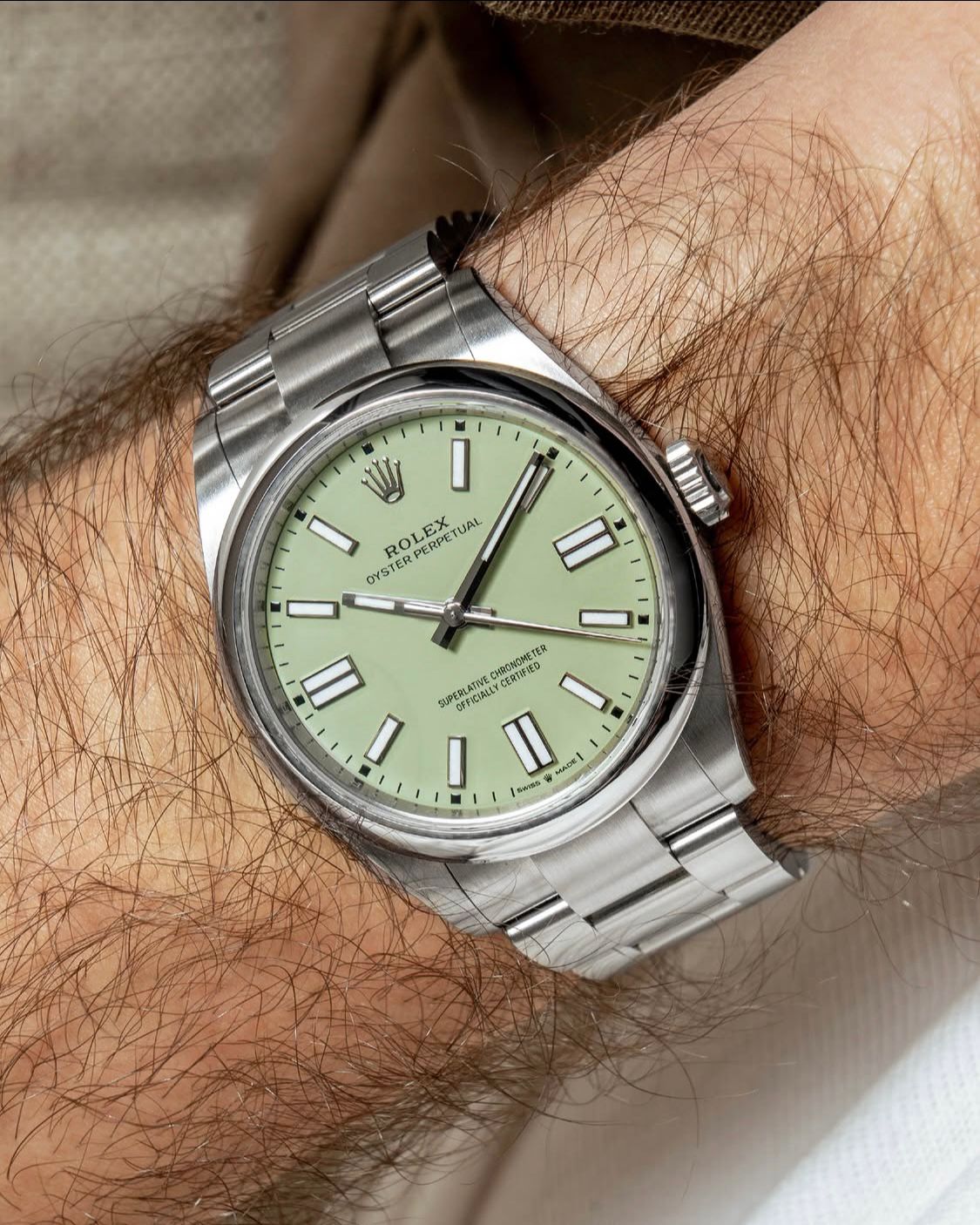 Oyster Perpetual Pistachio Green Dial 41mm