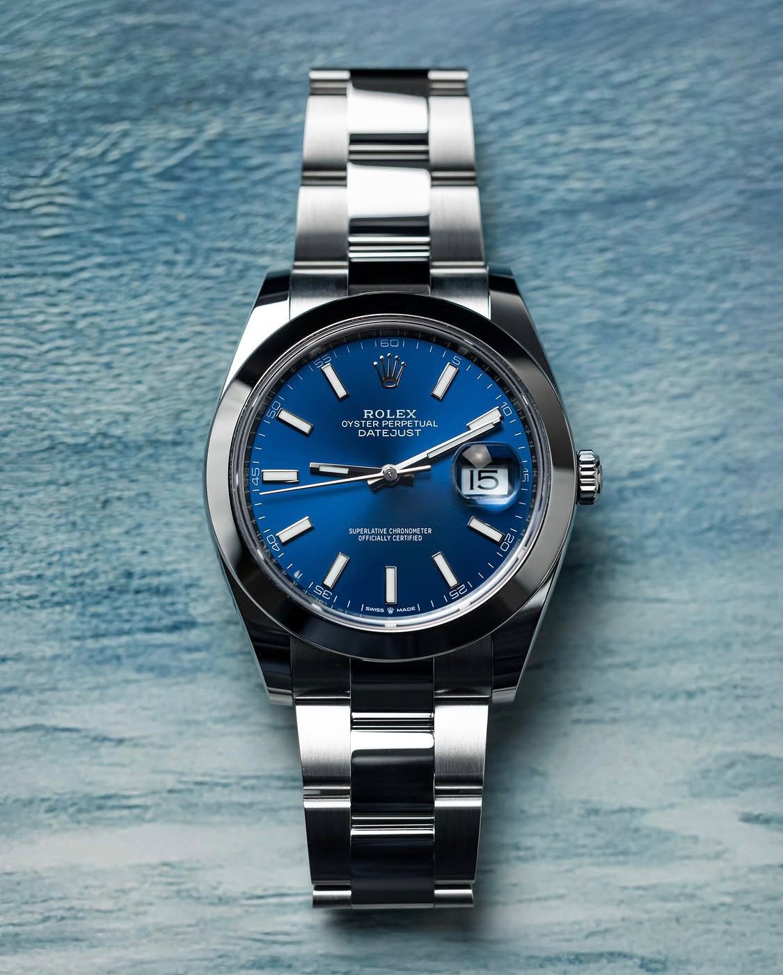 Datejust Blue Dial Oyster Bracelet 41mm 126334