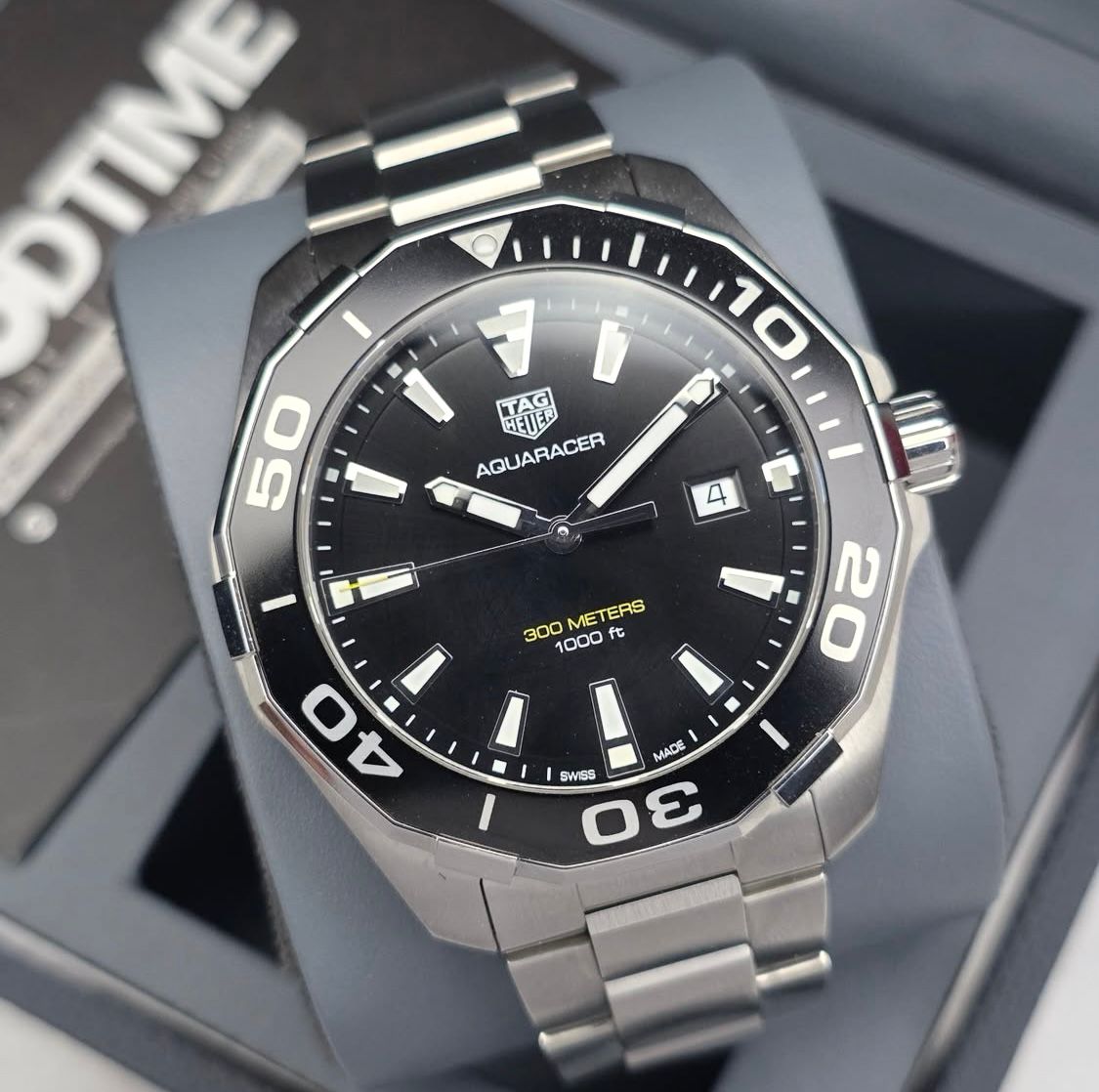 Aquaracer Professional 300 Automatic Date Black Dial 43mm