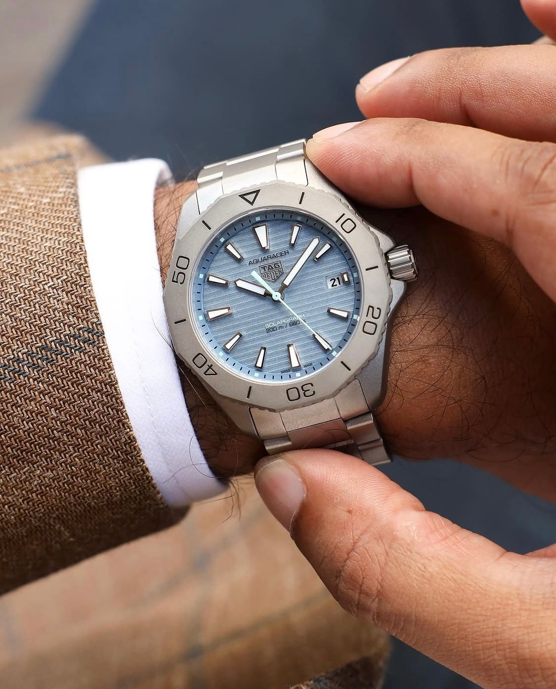 Aquaracer Professional 200 Solograph "Blue Dial"