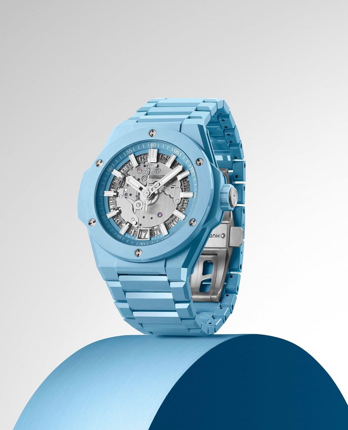 Big Bang UNICO Integrated Time Only Sky Blue Ceramic 42mm