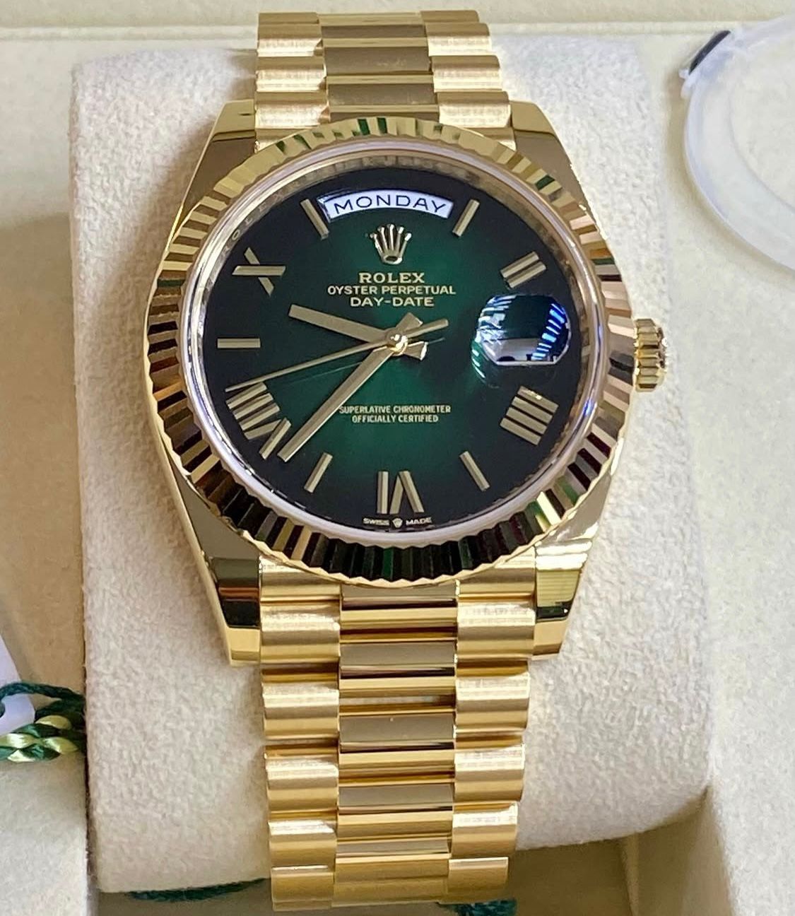 Day-Date 228238 “Green Ombre”
