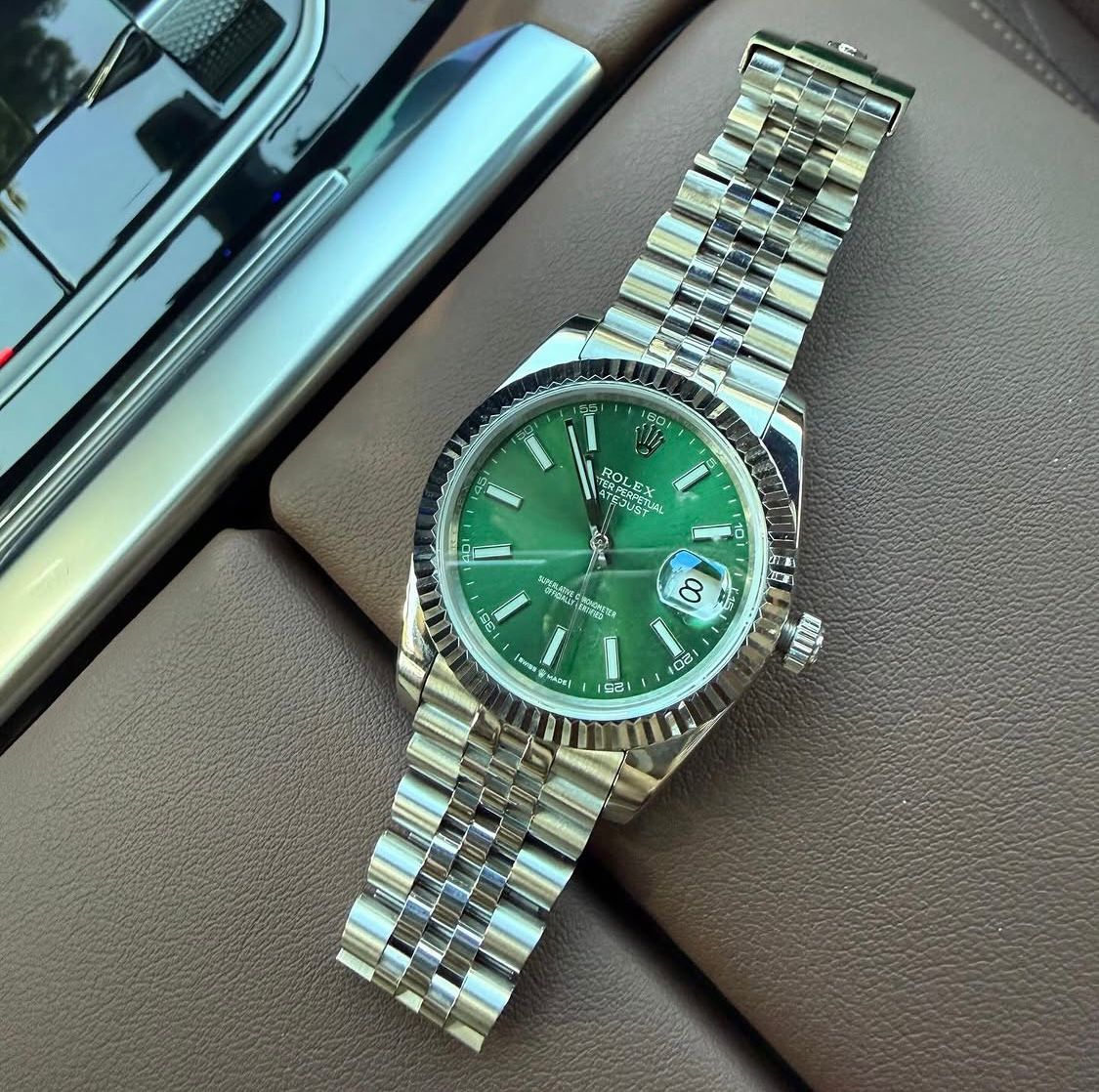 Datejust Green Dial Jubilee Bracelet