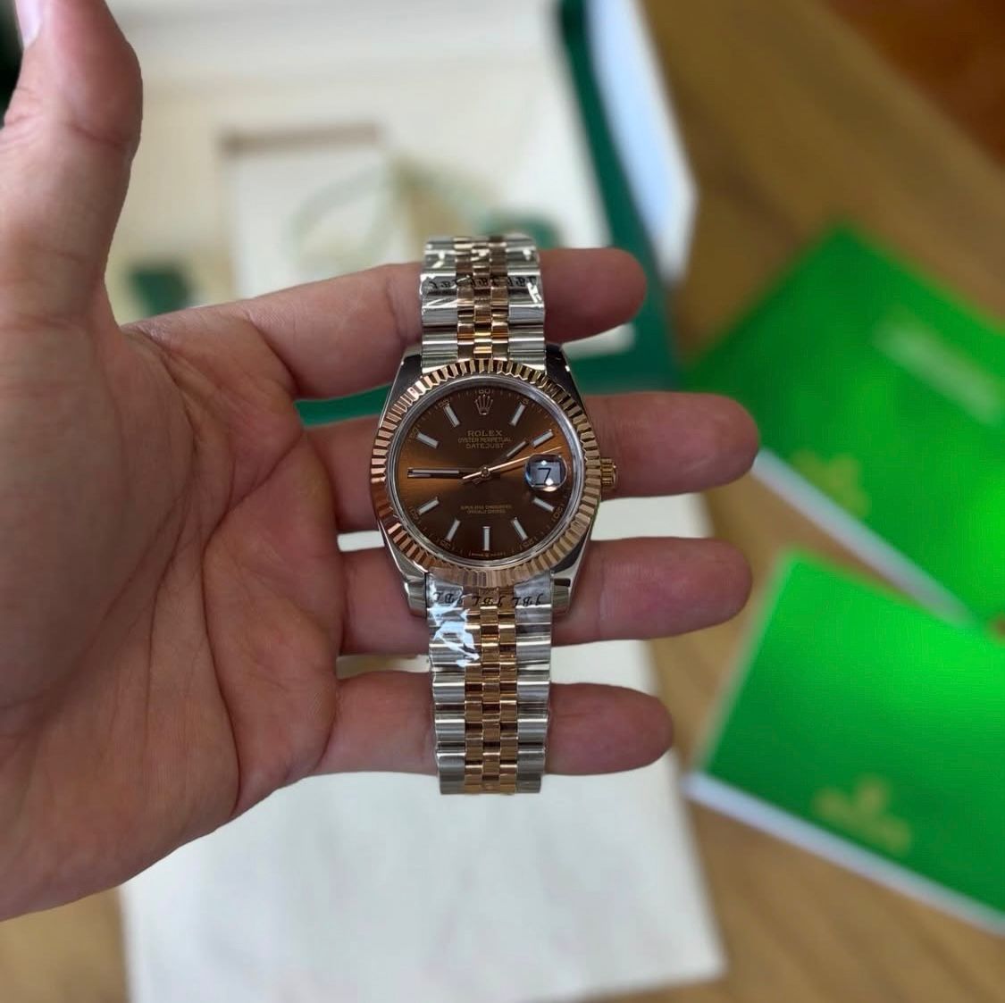 Datejust Oystersteel 126333 'Gold White'