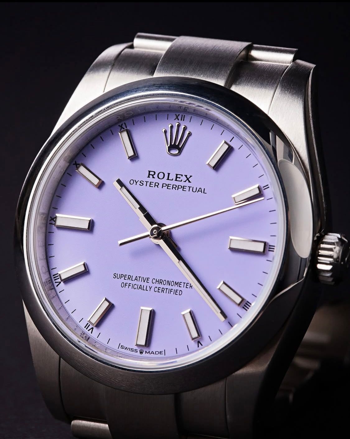 Perpetual Lavander Violet Dial 36mm