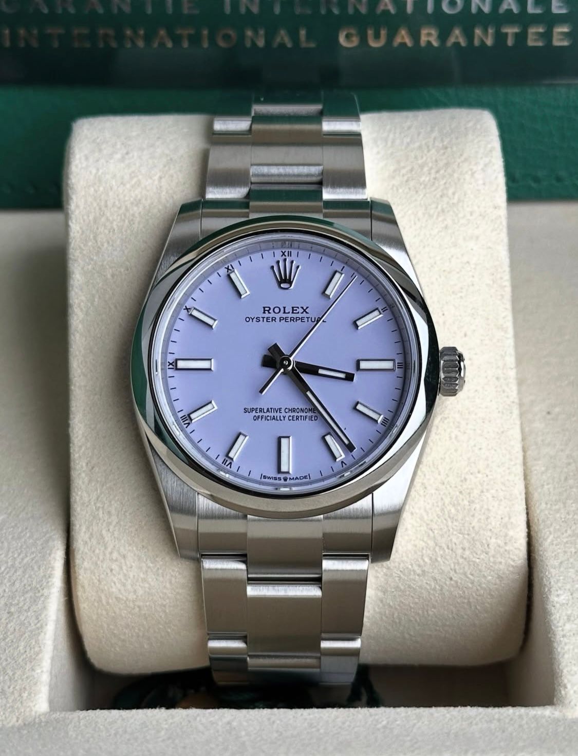 Perpetual Lavander Violet Dial 36mm