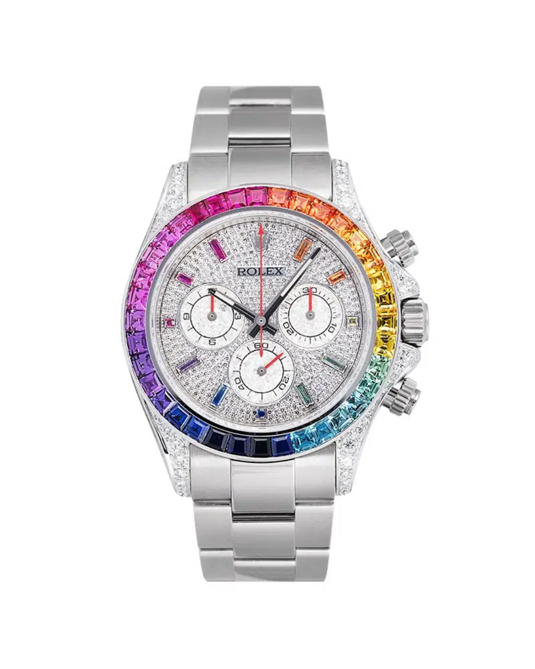 Daytona 18ct Diamond Set Custom Rainbow 116509