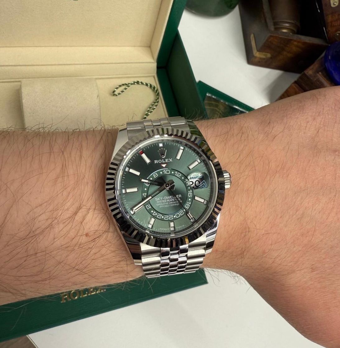 Sky-Dweller "Green Dial" 336934-0001