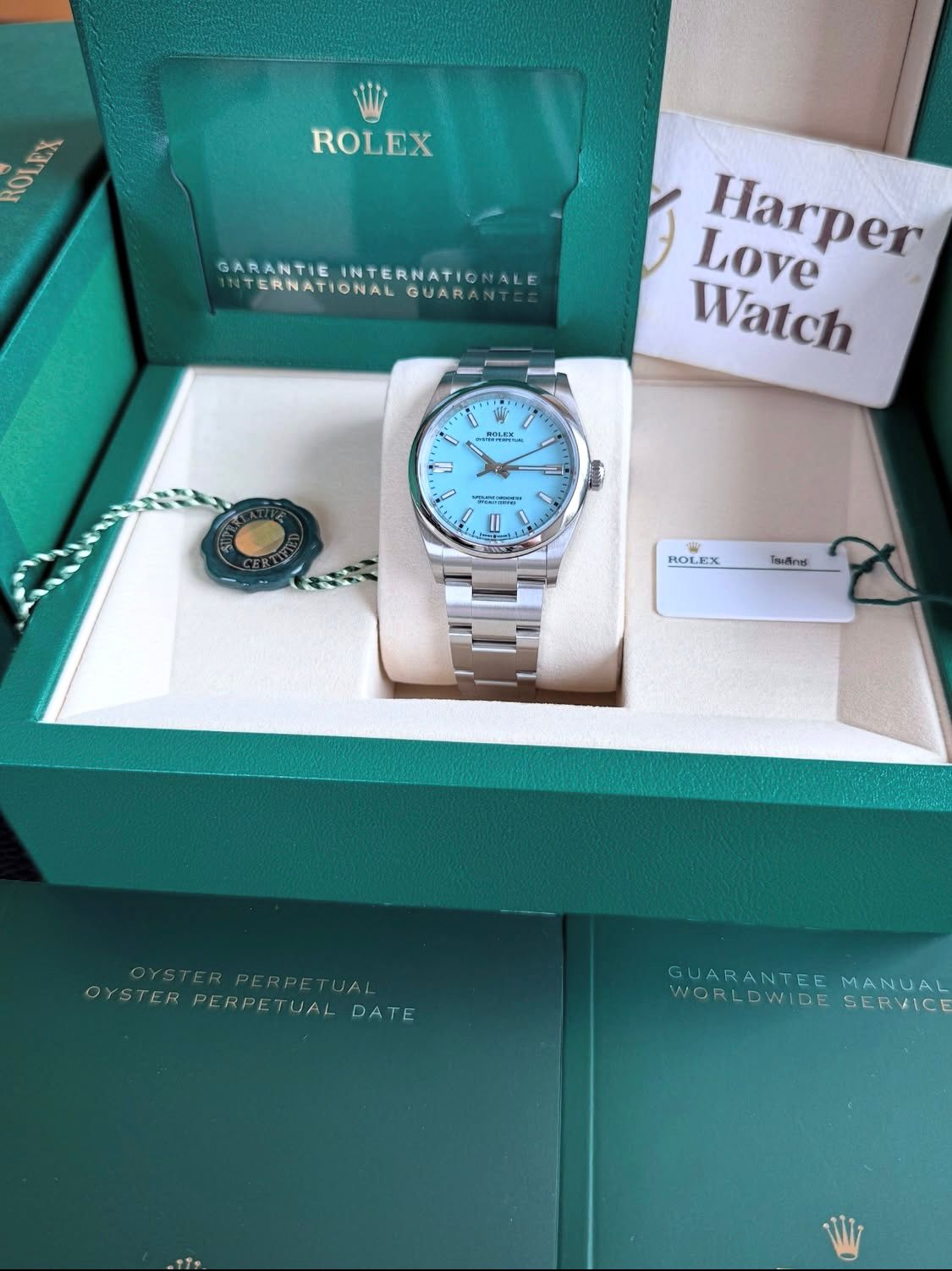 Oyster Perpetual Turquoise Blue Dial 31mm