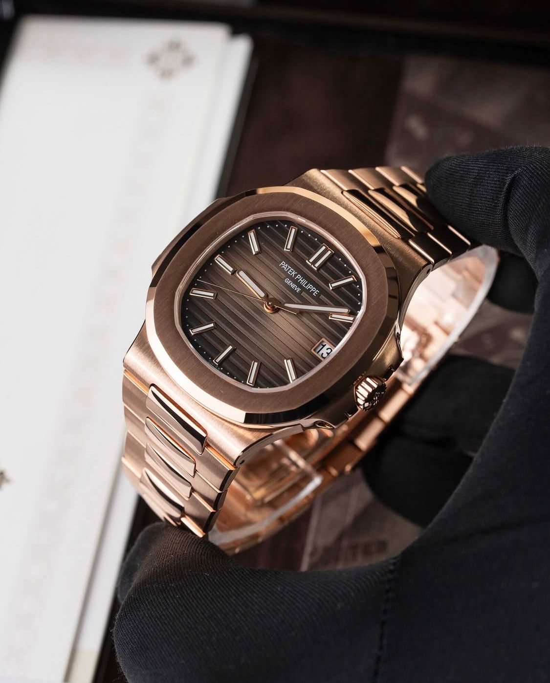 Nautilus Chronograph 5980/1R-001 “Rose Gold Black Dial”