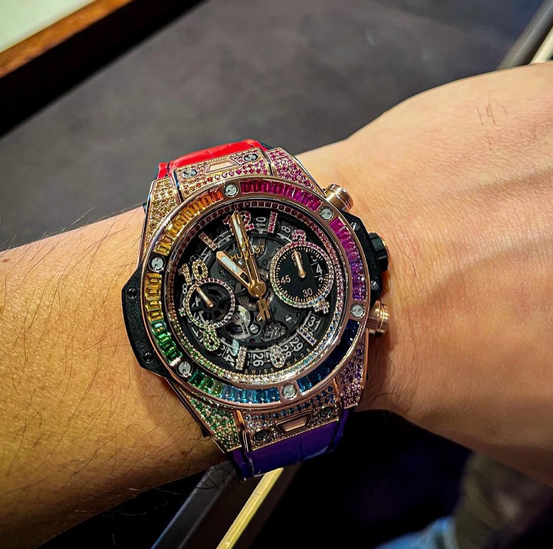 Big Bang Unico Titanium Rainbow 44mm