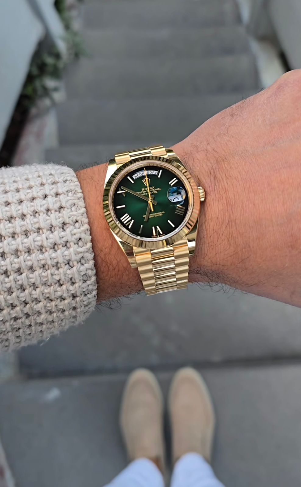 Day-Date 228238 “Green Ombre”