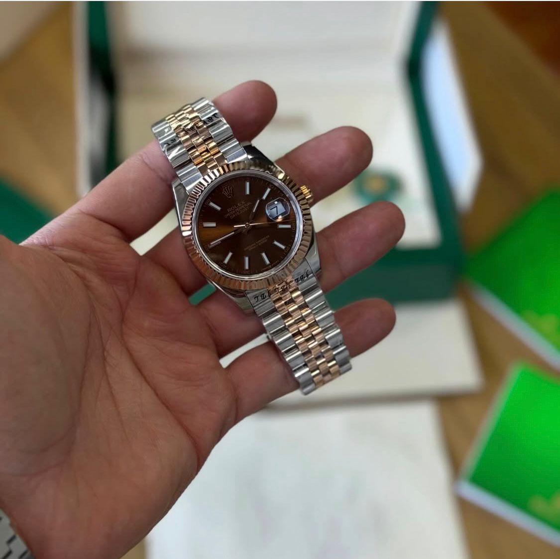 Datejust Oystersteel 126333 'Gold White'