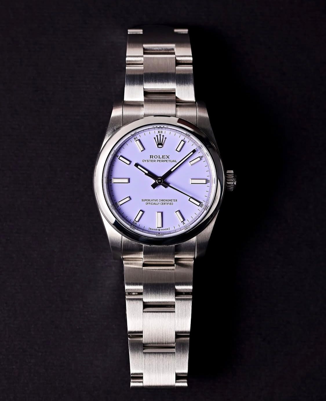 Perpetual Lavander Violet Dial 36mm